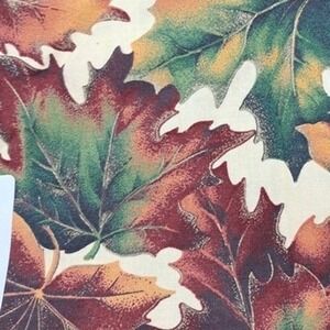 Cranston Village Fall Leaves Fabric 1.5 Yards Autumn Colors Sewing Material